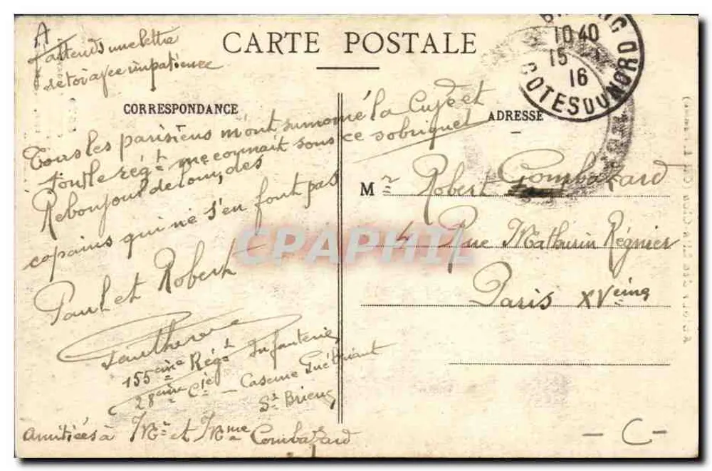 Ao redor dos Lits-Clos (Coleção E. Hamonie) — cena de vida — n° 5579 - Verso