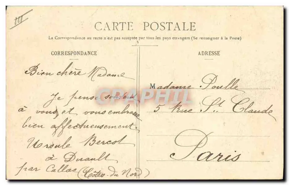 Die Liebe in der Bretagne — Das wahre Glück — Sammlung G. I. D. de Nantes - Rückseite