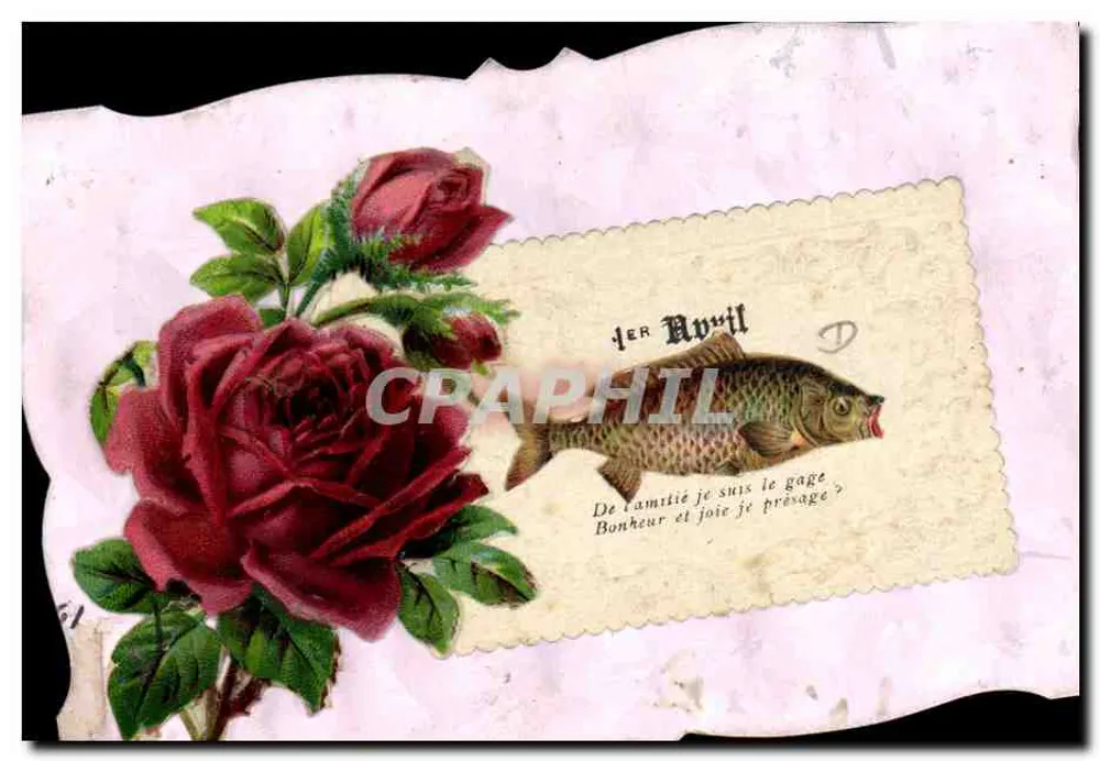 Frühlingsblume — Gedicht über den Fisch — Verlag nicht sichtbar - Vorderseite