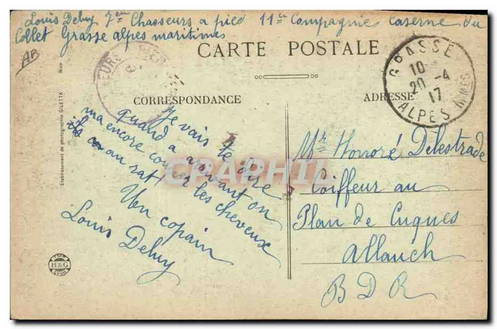 Grasse — Algemene uitzicht — Jasmin oogst - Achterkant