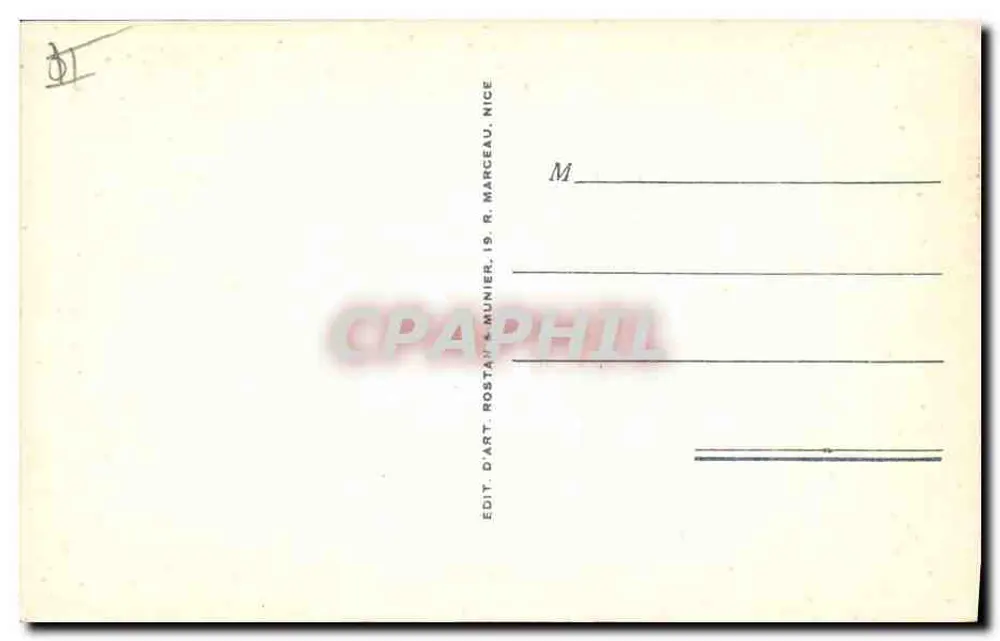 Côte-d'Azur — De Bouquetière — Uitgever R. Munier, Nizza, n° 501 - Achterkant