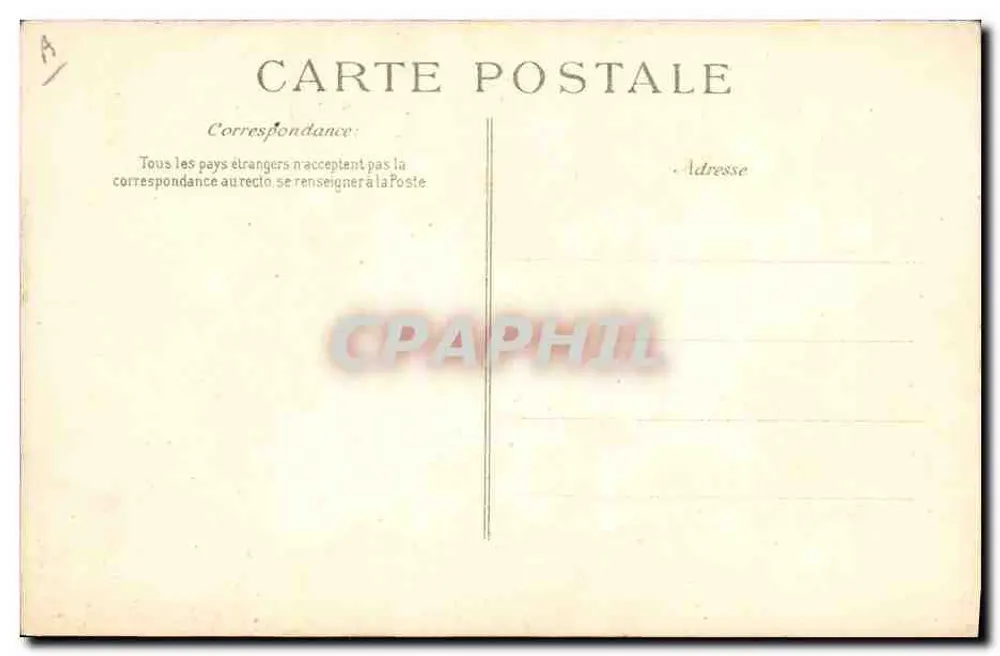Komm Poupooule — Karikatur eines Mannes in Zylinder — E.D. n°40 - Rückseite