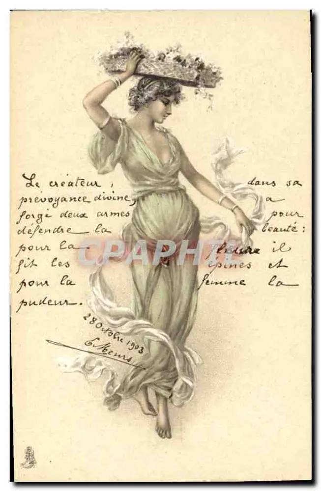 Frau — Symbol von Schönheit und Macht — Verlag Marcel Fick, Paris, Nr. 221 - Vorderseite