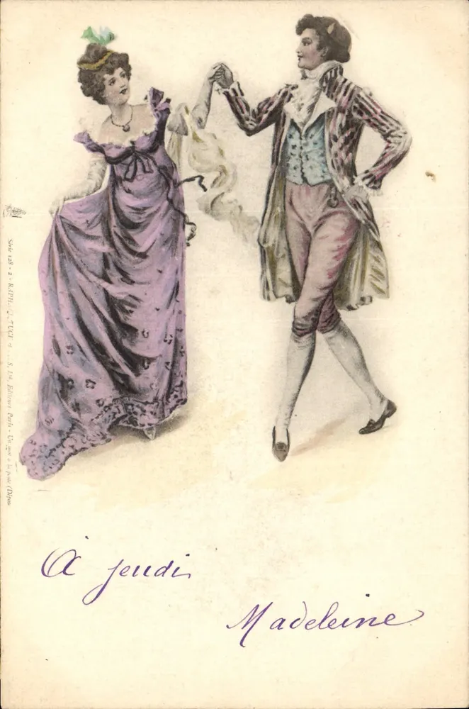 Tänzer — Ball-Szene — Verleger Raphaël, Paris - Vorderseite
