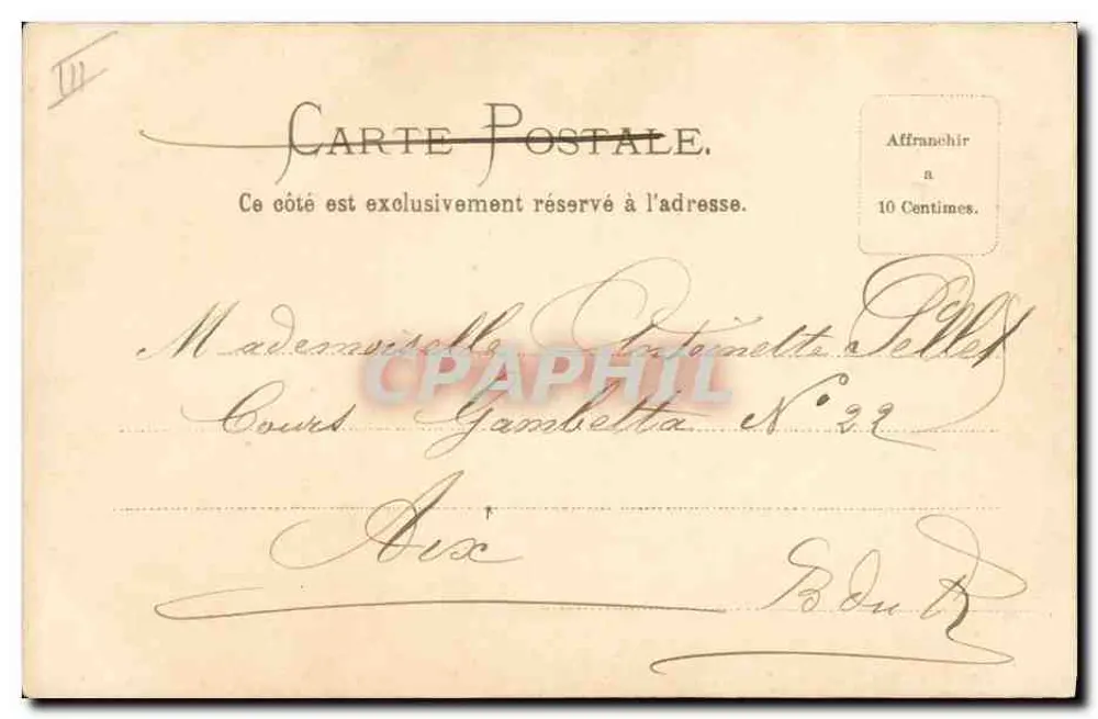 Rhododendro em flor — Provence — editor C. Llare, n°33 - Verso
