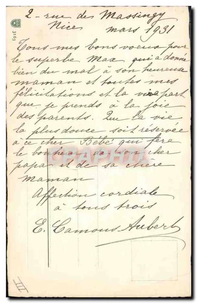 Rosada — ilustração de rosas — E. Klein - Verso