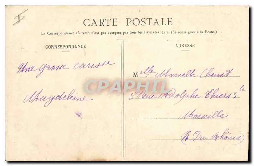 Traumender Baby und sein Hund — Die Wahl eines Mitwirkenden (Fabel) — Phototype A. BARRIER & Cie, Nancy - Rückseite