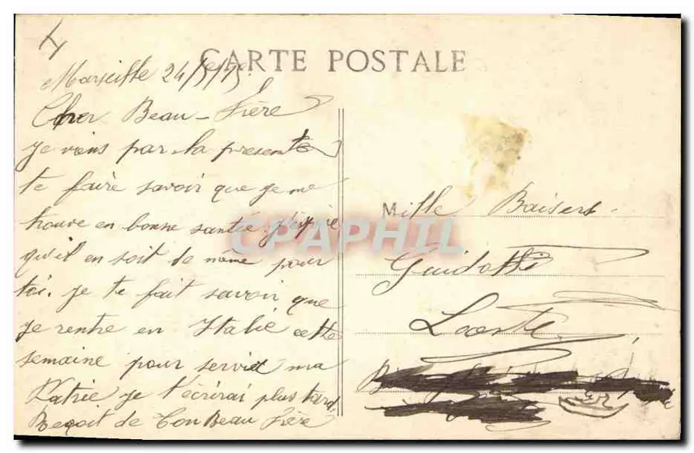 S.M. Albert I — Der Held des Königs der Belgier. Der Freund der Franzosen — Verleger nicht sichtbar - Rückseite