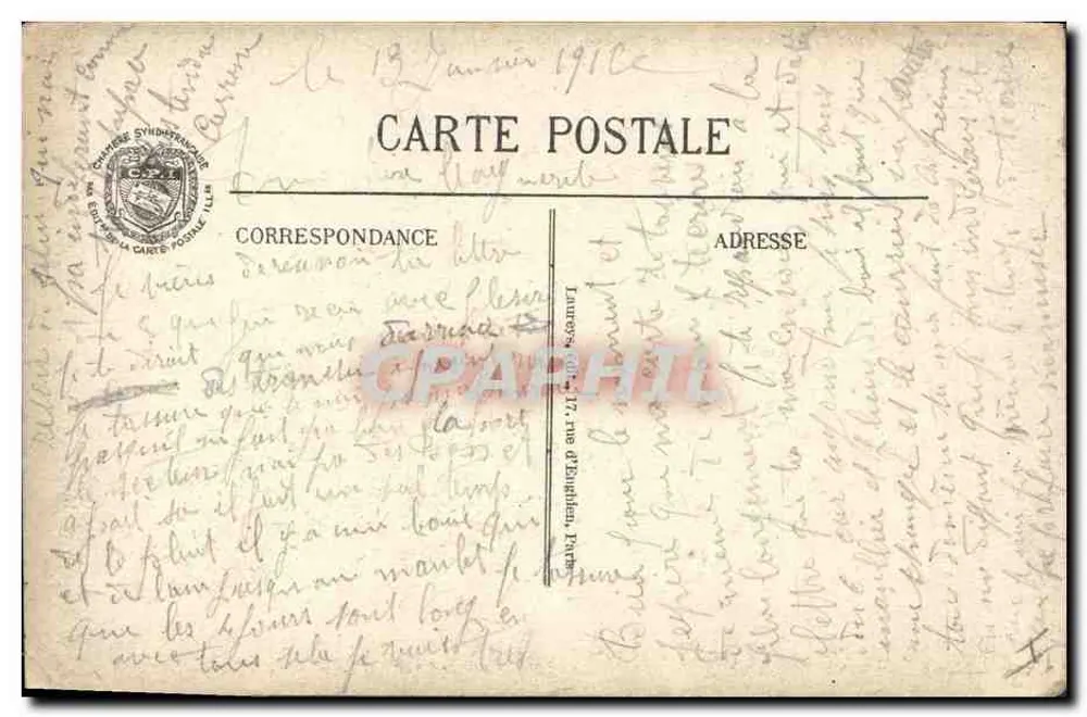 S.M. Albert I., König der Belgier — Visé Paris N°2 — Verlag Visé Paris - Rückseite