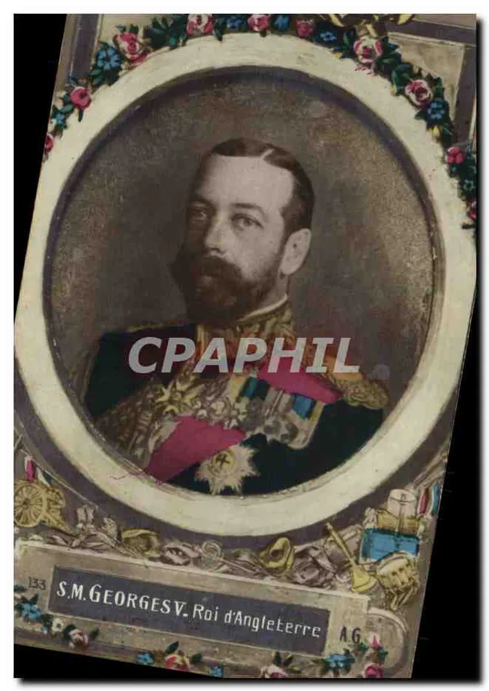 S.M. Georges V. Rei da Inglaterra — série 133 — editor A.G. - Frente