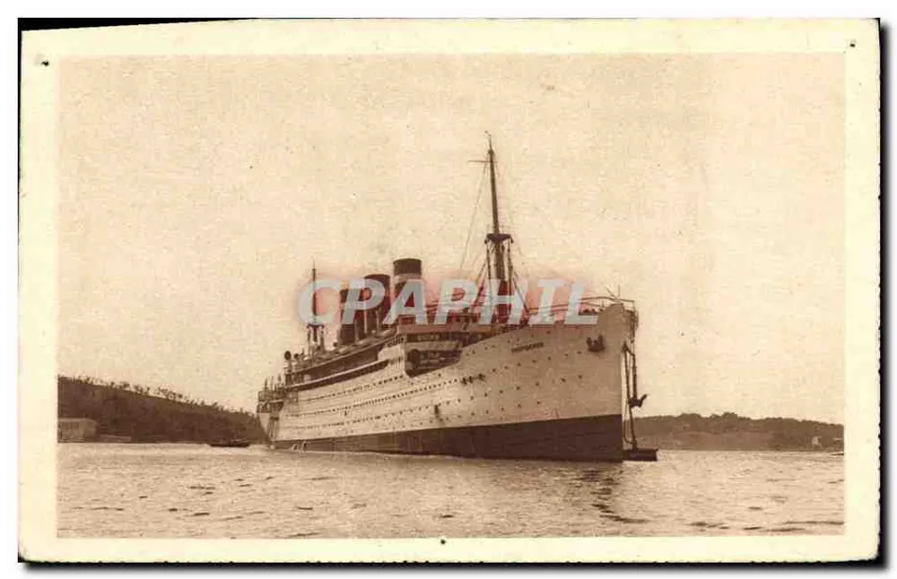 SS PROVIDENCE — nave de la línea Fabre — Fabre Line - Anverso