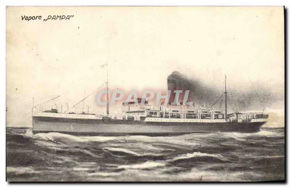 Vapore "PAMPA" — Dampfschiff — unbekannter Verlag - Vorderseite