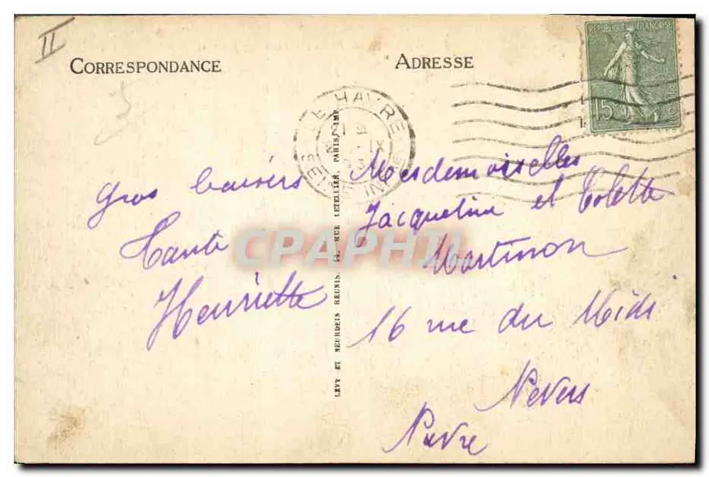 Le Havre — Boot « Southampton » — LL - Rückseite