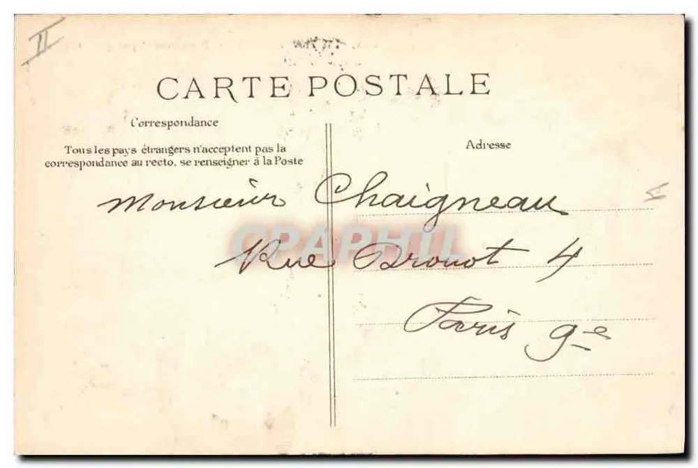Le Havre — Die "Provence" bei Sturm — E.D. n°284 - Rückseite