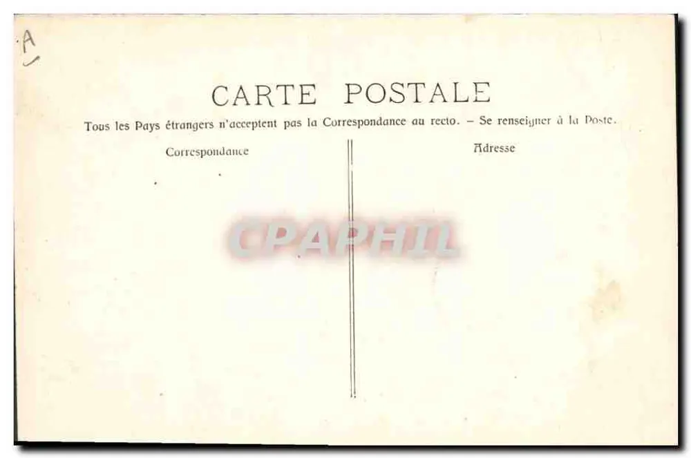 Navio de passageiros "PAMPA" — Sociedade Geral de Transportes Marítimos a Vapor — Marselha — 1900 - Verso