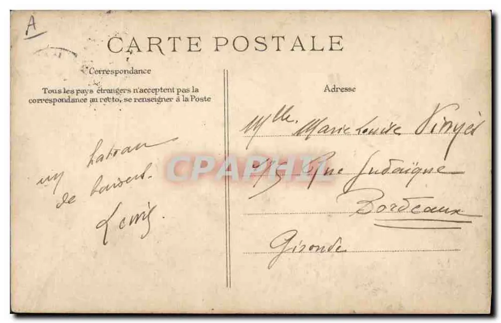 Le Havre — Der Transatlantische Dampfer "La Provence" — E.T.D. n°242 - Rückseite