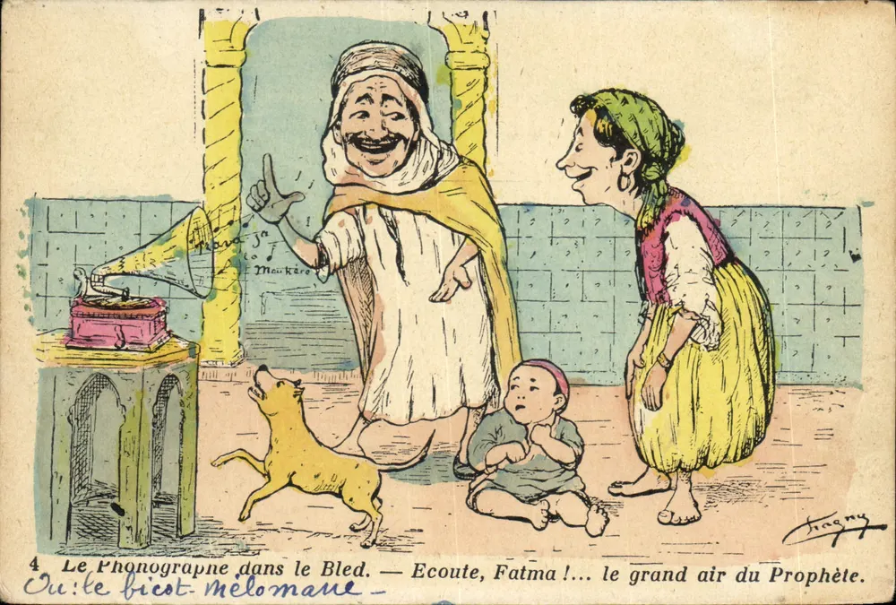 Fonograf w Bledzie — Słuchaj, Fatmo!... wiatr Prohety — Chagny, nr 4 - Awers
