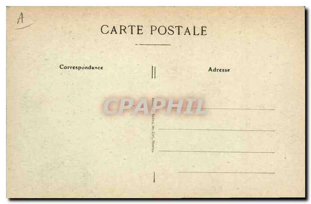 O Beijo — Em torno dos leitos fechados bretones — Editor: Amédée de Nézal, Nantes, n°13 - Verso
