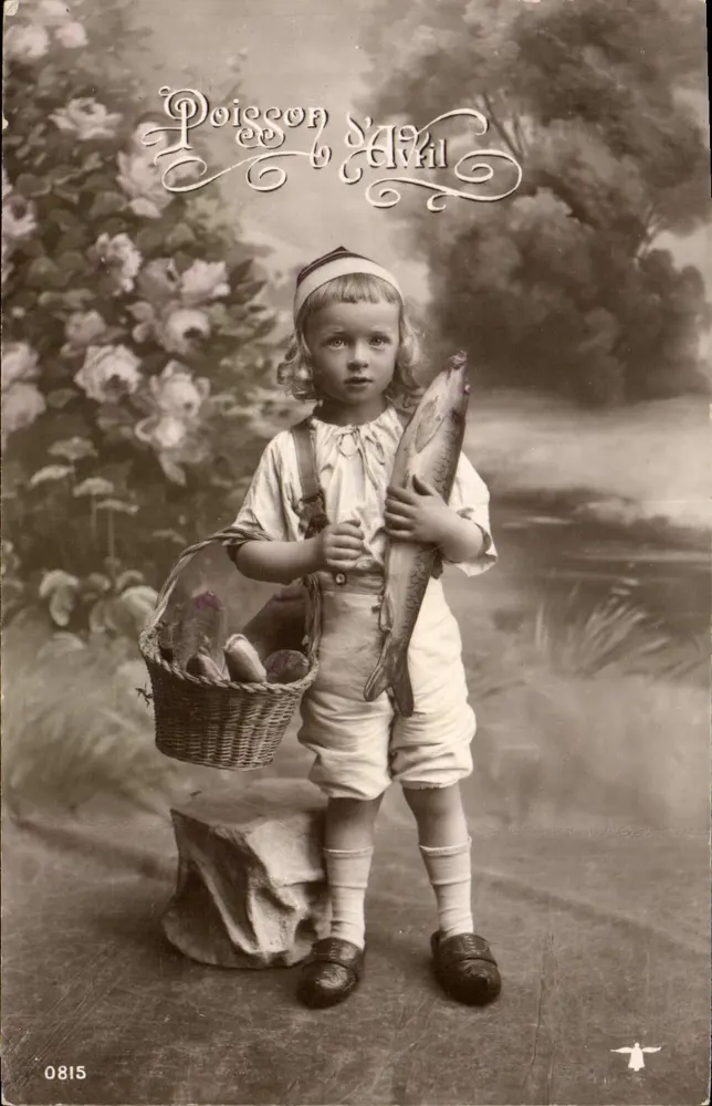 Kind mit Fisch — Fisch von Arkil — n° 0815 - Vorderseite