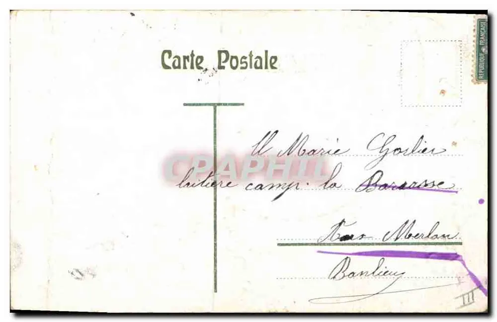 Peixe — Pescaria milagrosa — Carta postal ilustrada - Verso