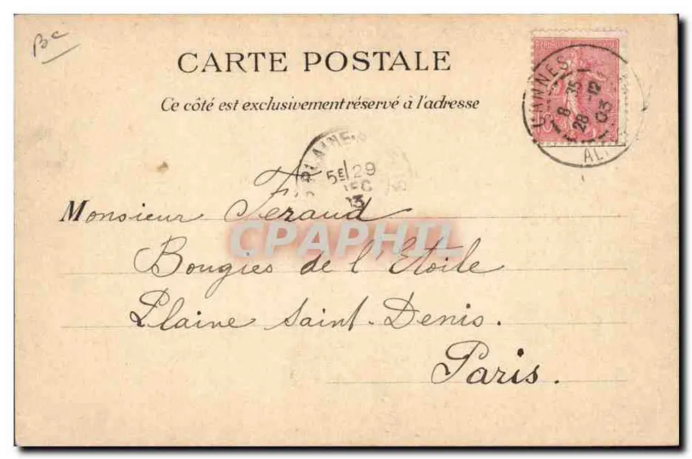 Jasminenpflücken — Hotel de la Californie, Cannes — Verlag Merger, Seriennummer nicht sichtbar - Rückseite