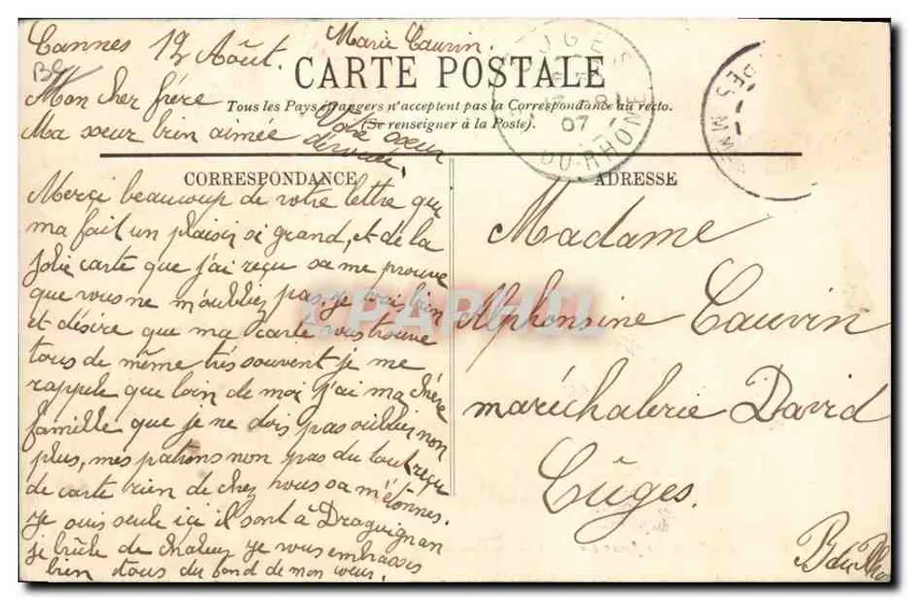 La Cueillette des fleurs d'oranger en la Costa Azul — LL. — n° 626 - Reverso