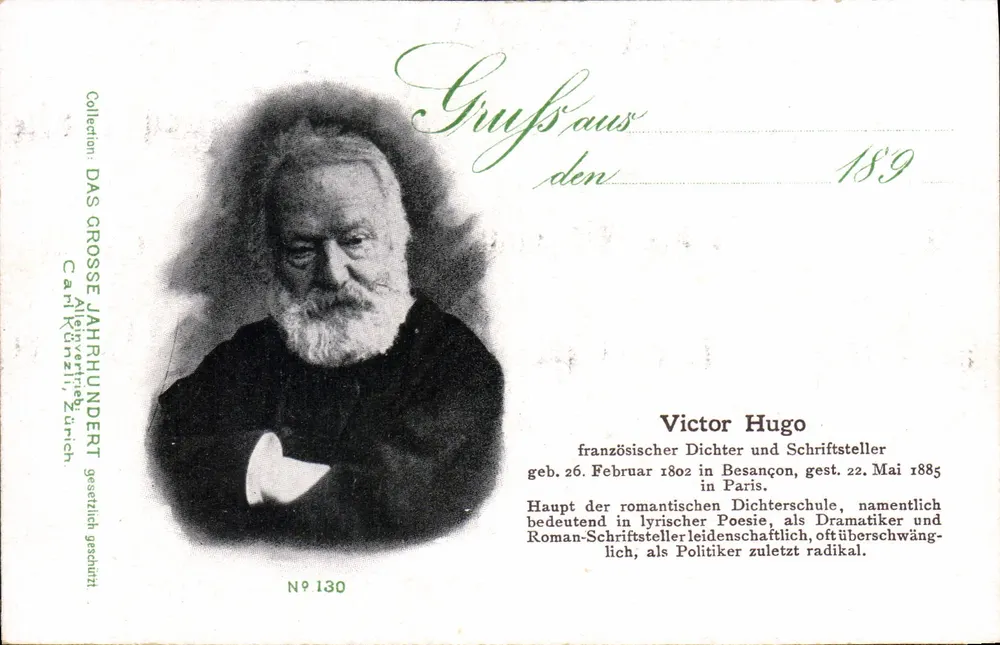 Victor Hugo — Portrait — Sammlung: DAS GROSSE JAHRHUNDERT, N° 130 - Vorderseite