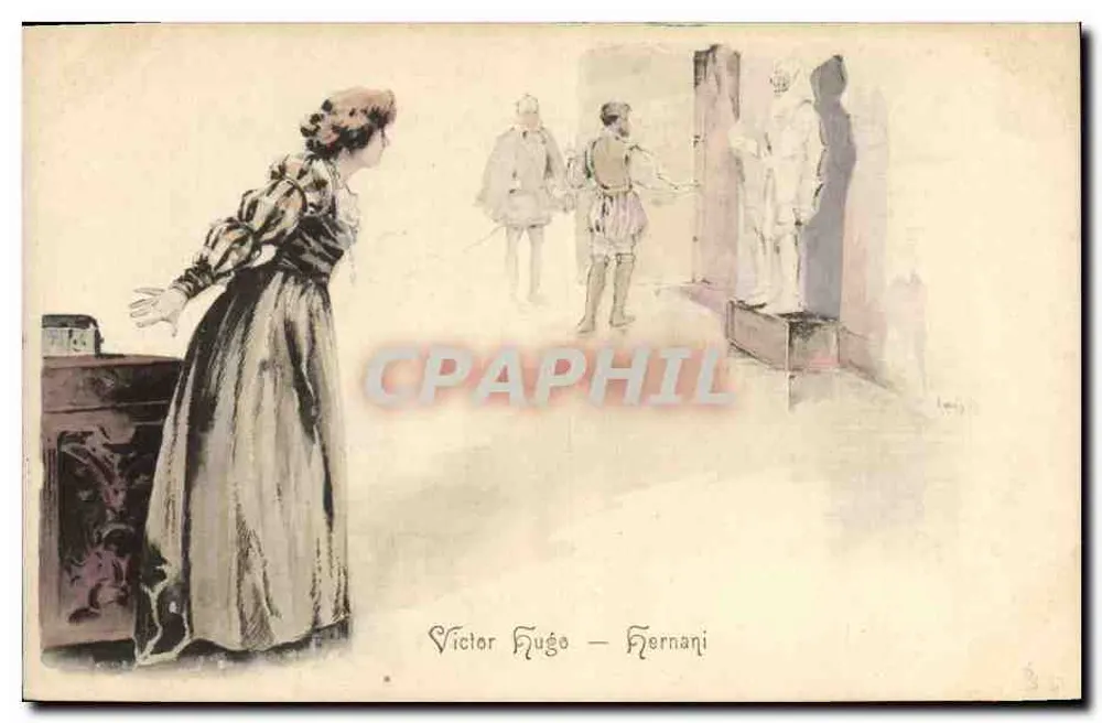 Szene aus Hernani — Victor Hugo — unbekannter Verleger, Seriennummer 36 - Vorderseite