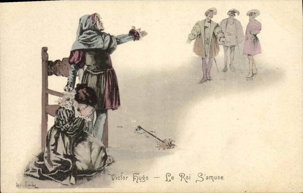 Der König amüsiert sich — Victor Hugo — Illustration von Louis Bailly - Vorderseite