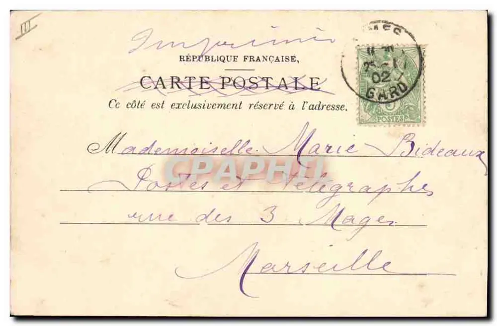 Corridas de touros — Fuentès à l'estocade — Charles Bernheim, Nîmes, n°110 - Verso