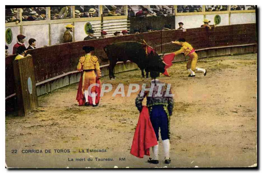 Corrida de touros — La Estocada — Edição Rostin, Nice - Frente
