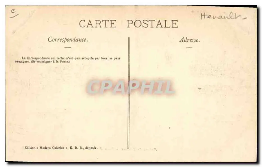 Arènes de Béziers — Pose der Banderillas — Edition « Modern Galeries » - Rückseite