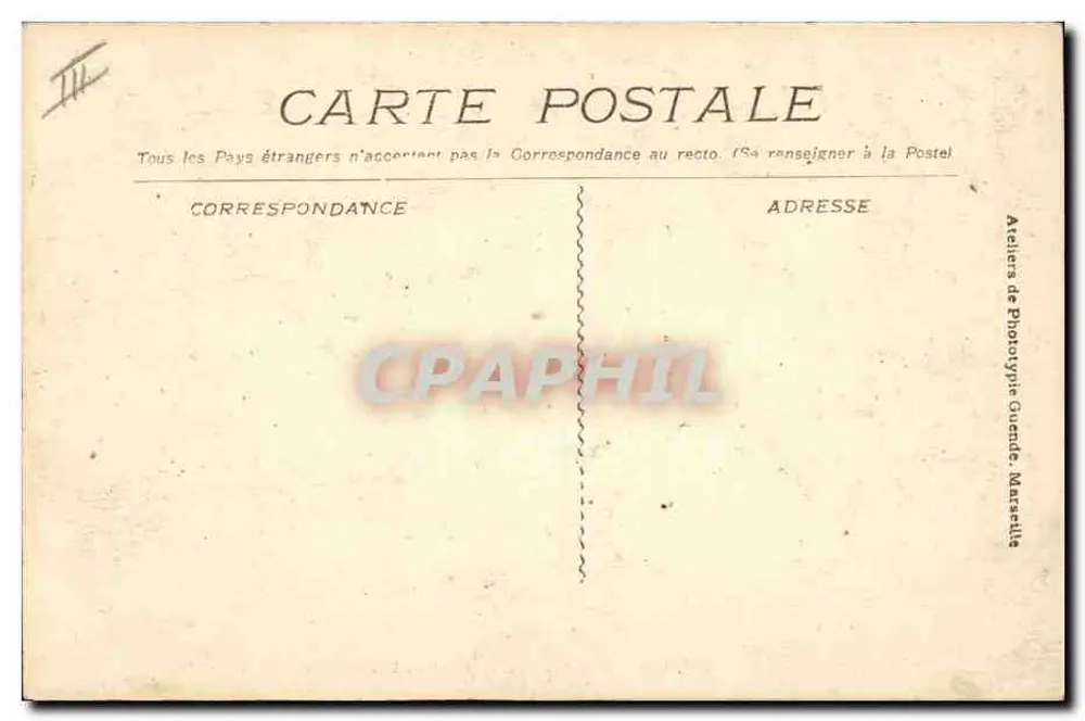 Stierkampf — Banderillen-Setzung — Ateliers de Phototypie Guende, Marseille - Rückseite