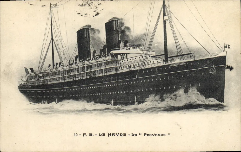 Le Havre — Die « Provence » — F.B. n°15 - Vorderseite