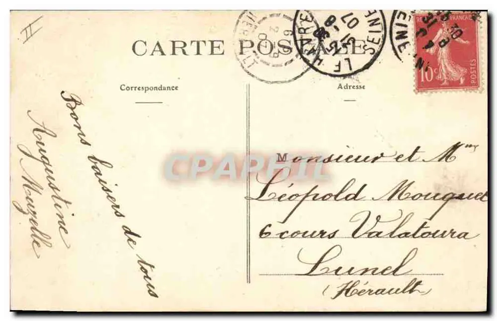 Le Havre — Die « Provence » — F.B. n°15 - Rückseite