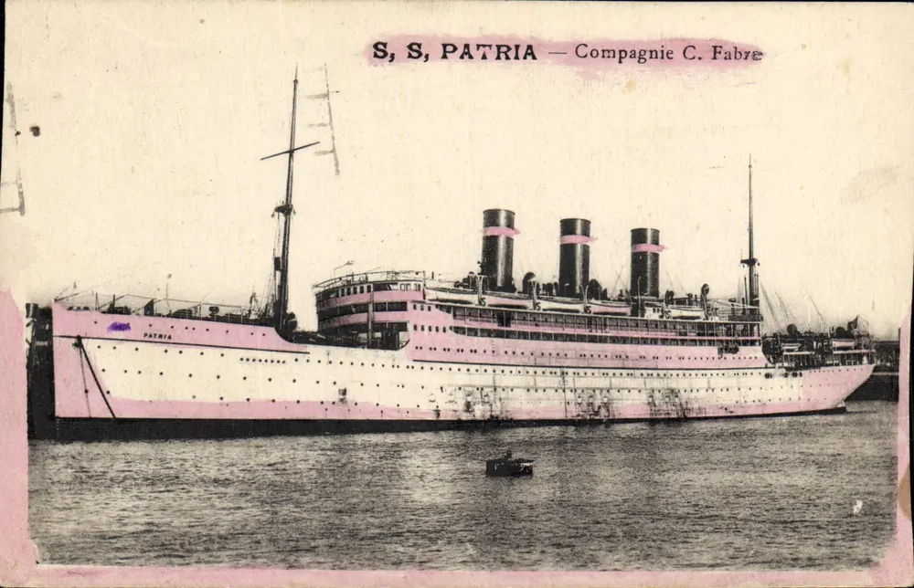 S.S. PATRIA — Compagnie C. Fabre - Vorderseite