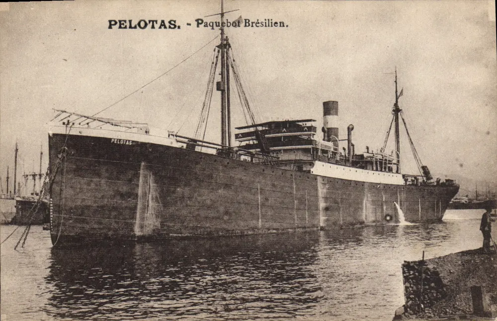 Pelotas - Brasilianischer Dampfer — Unbekannter Verlag, Seriennummer nicht sichtbar - Vorderseite