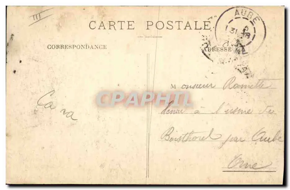O navio de passageiros "La Provence" — 190 metros de comprimento — H.L.Q. - Verso