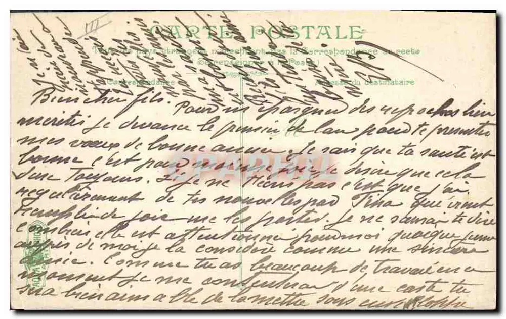 A Provência — vapor da L.N.S.C. — n° 3175 - Verso