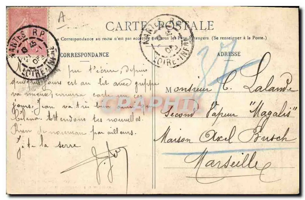 Die Liebe in der Bretagne — Das wahre Glück — G. I. D. de Nantes, N° 781 - Rückseite