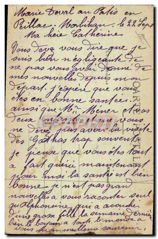 Homem dormindo em um banco — Ao redor dos leitos fechados bretones — editor desconhecido, n°29 - Verso