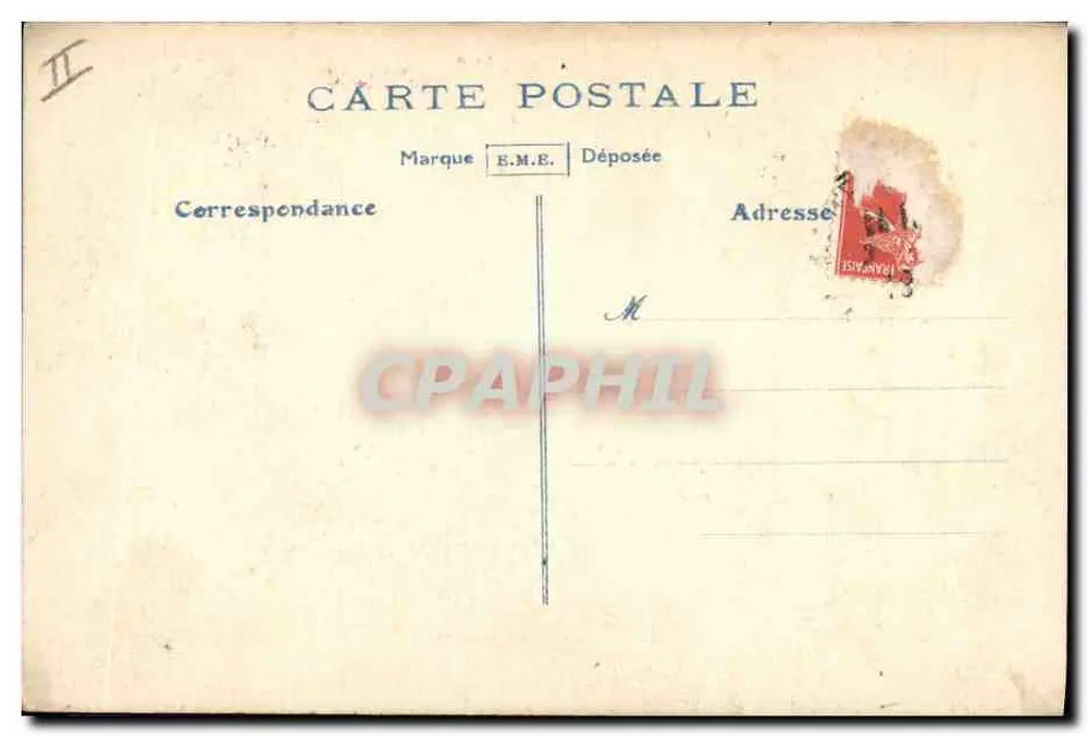 Fisch und Rose — 1er AVRIL — Verlag E.M.E. n° II - Rückseite
