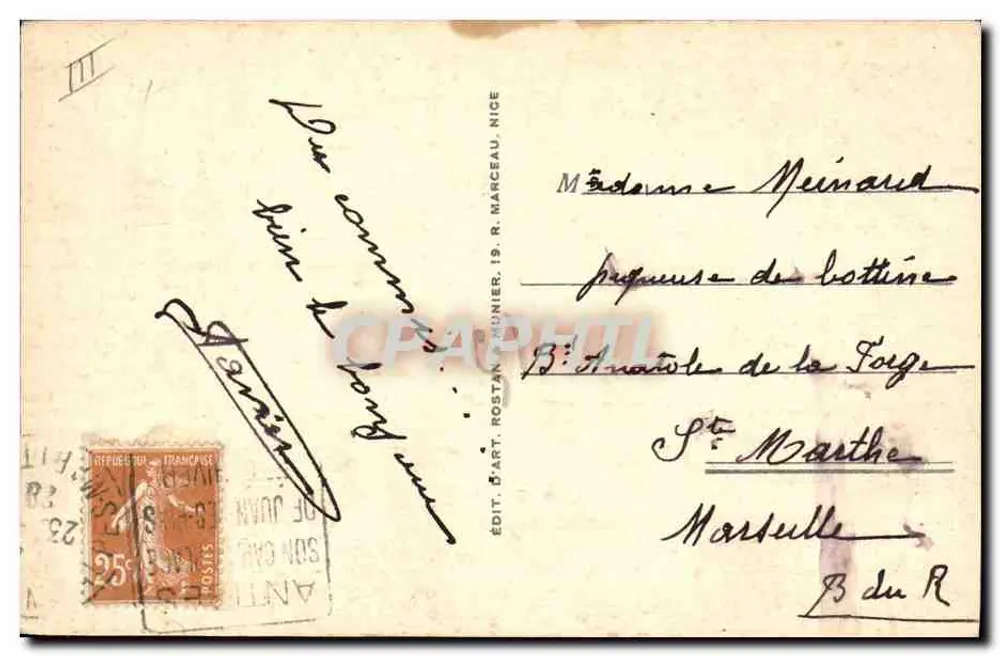 Costa Azul — Colheita da Flor de Laranjeira — Ed. D'Art. Rostan Munier, 19 - Verso