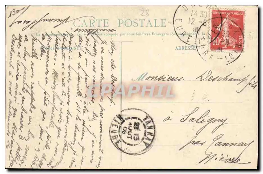 Jagd — Vor der Jagd — E.P. n° 2729 - Rückseite