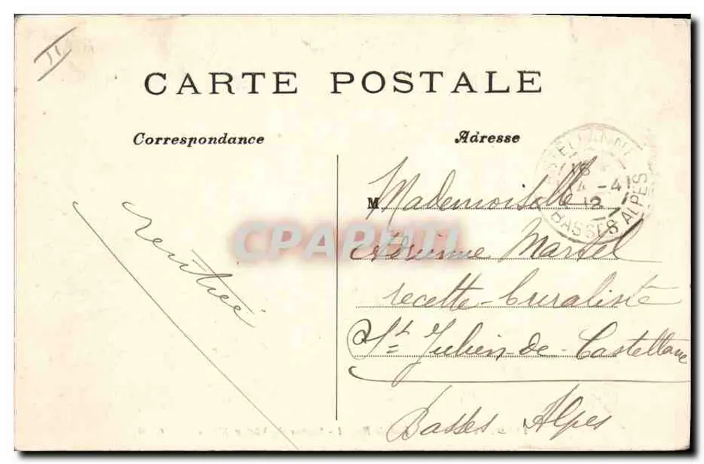 Paris — Palácio Real — Estátua de Victor Hugo — C.M. n°1120 - Verso