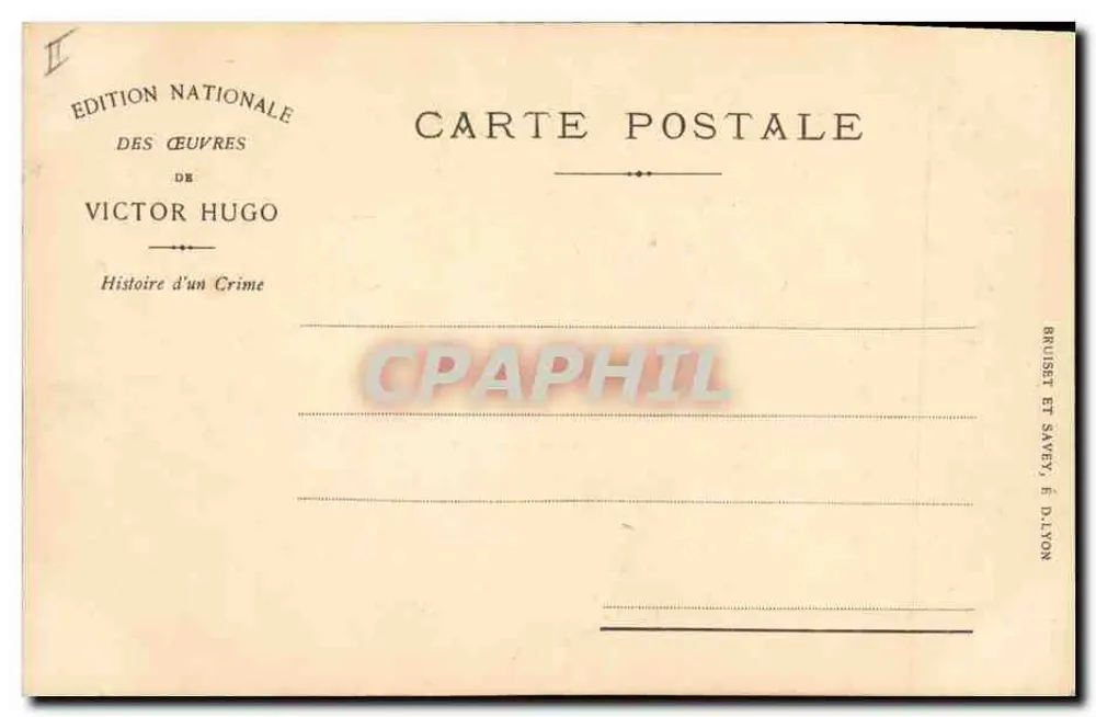 Cena noturna com soldados — História de um Crime — Edição Nacional das Obras de Victor Hugo - Verso
