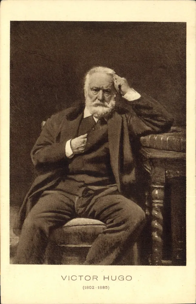 Victor Hugo — retrato — Braun & Cie, Paris, n° 563 - Frente