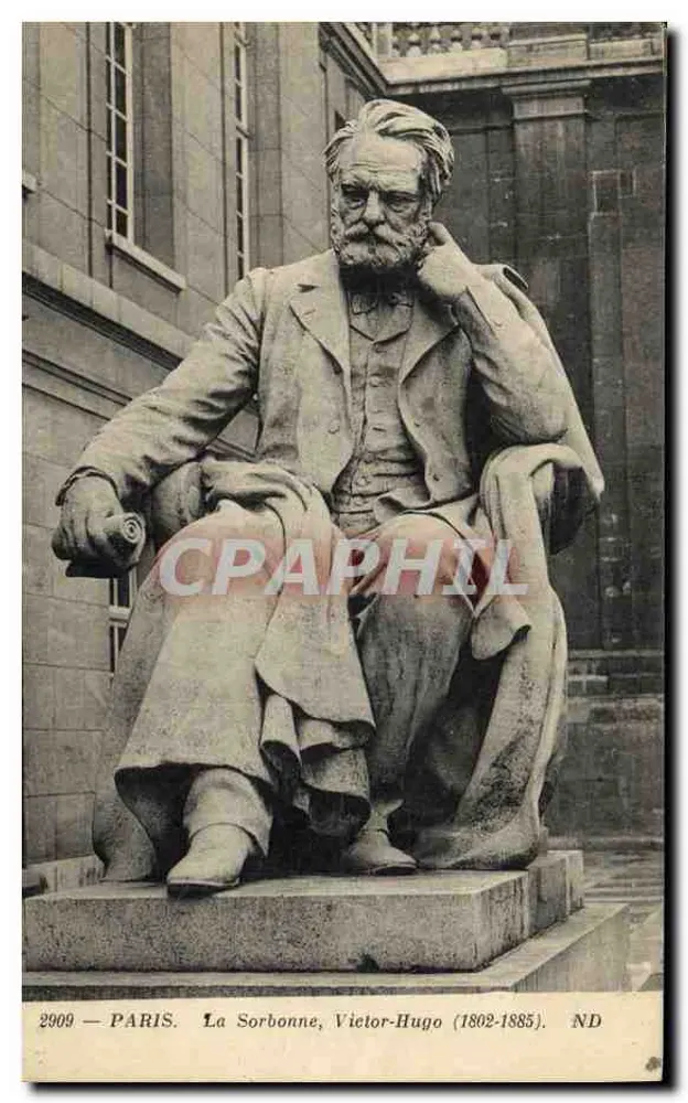 Paris — A Sorbonne, Victor Hugo (1802-1885) — n°2909 - Frente