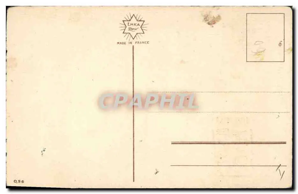 Blumenstrauß aus Päonien und Mimosen — Frohe Geburtstagskarte — Verlag E. Klein - Rückseite
