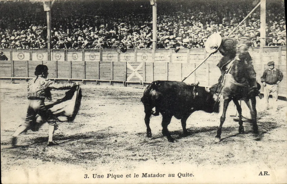 Eine Pique und der Matador am Quite — AR. - Vorderseite